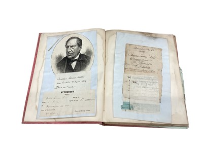 Lot 1113 - Journal relating to the Life of Charles James Lever to include press cuttings, commissions & letters