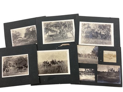 Lot 1114 - Photographs & postcards selection of overseas, African elephants, snake charmers, rubber production, Native American Indian, Carte de Visite, Fiji Prince and group photos (Qty)