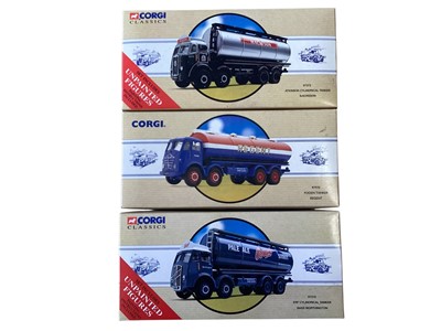Lot 1936 - Corgi Classics diecast road transport Tankers including Pollock, Atkinson Elliptical Tanker #97162, Pointer, Scammell Highwayman & Tanker Trailer #97367, Major, AEC Elliptical Tanker #97328,...