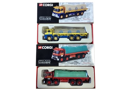 Lot 1941 - Corgi Limited Edition (one of 4,000) 1:50 Scale diecast models BRS, Guy Warrior Platform Trailer #29201, Dee Valley, Guy Warrior 6 Wheel Platform Lorry #29001, Arthur R Duckett, Guy Invincible 8...