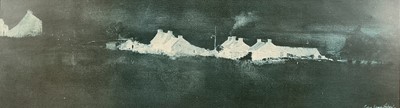 Lot 1176 - *John Knapp Fisher (1931-2015) signed limited edition lithograph, 'Abereiddy Evening', 336/1000, 17cm x 60cm, glazed frame