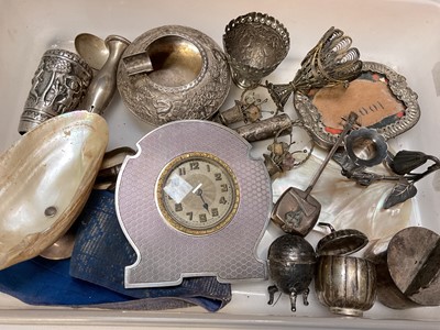 Lot 199 - Group of silver and Eastern white metal items etc