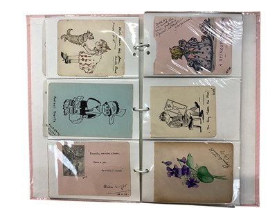 Lot 1131 - Lot of family photographs, military photographs, glamour, two folders of sketches, watercolours, verses etc.