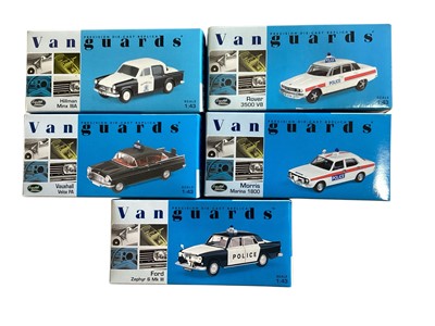 Lot 1950 - Lledo 1:43 Scale diecast model vehicles including Police Cars (x11) and Cars (x16), all boxed (27)
