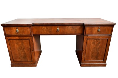 Lot 1451 - 19th century mahogany pedestal sideboard