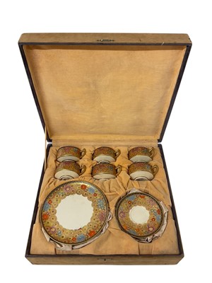 Lot 67 - Japanese cased tea service