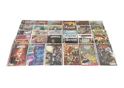 Lot 2858 - One box of modern comics to include Marvel (Domino, Excalibur) Image (The Dream Merchant, Drifter) Ink (Enormous) Icon (Empress) Valiant (Eternal Warrior) and others. Mostly bagged and boarded i...