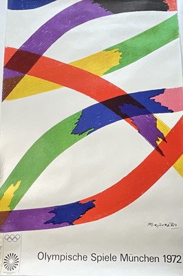 Lot 197 - 1972 Munich Olympic Games original poster by Piero Dorazio (1927-2005) 101cm x 64cm, printed in Germany, unframed