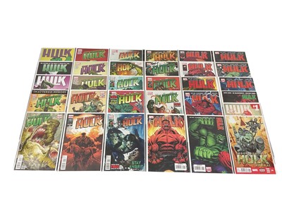 Lot 2856 - One box of modern comics to include Marvel Comics (Hulk, Indestructible Hulk, the Incredible Hulk, Infinity, Inhumans) and others. Mostly bagged and boarded, in good condition. Approximately 200...