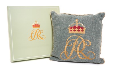 Lot 56 - 2025 Royal Household Christmas present cushion in box