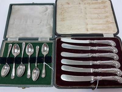 Lot 210 - Two cased cutlery sets