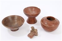 Lot 135 - Three Ancient pre-Columbian pottery vessels...