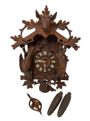 Lot 658 - Late 19th century Black Forest cuckoo clock