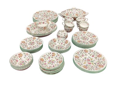Lot 2221 - Minton Haddon Hall tea and dinner service - 58 pieces