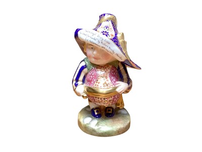Lot 2226 - Royal Crown Derby Mansion House Dwarf, signed J Bryan, 16cm high, boxed