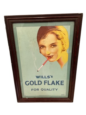 Lot 3037 - Wills’s Gold flake advertising poster