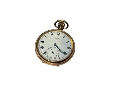 Lot 299 - Vertex gold-plated pocket watch
