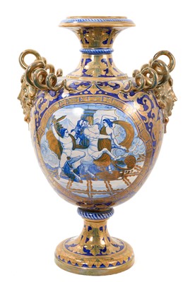 Lot 71 - Large Italian Gualdo Tadino maiolica vase