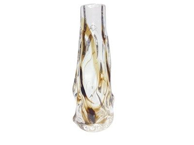 Lot 2243 - Whitefriars knobbly streaky vase by Wilson and Dyer, 25.5cm high