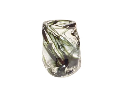 Lot 2246 - Whitefriars knobbly streaky vase by Wilson and Dyer, 13cm high