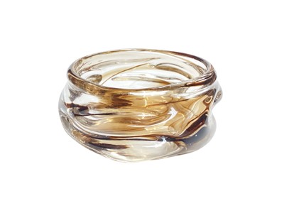 Lot 2248 - Whitefriars knobbly streaky bowl by Wilson and Dyer, 11cm diameter