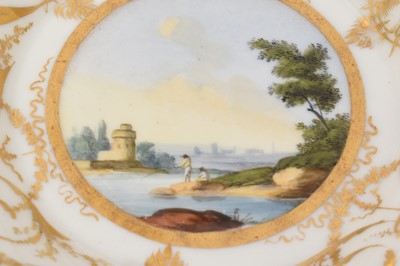 Lot 5009 - Paris porcelain saucer, circa 1800-10