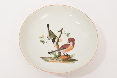 Lot 95 - A Furstenberg saucer, painted with birds, circa 1770