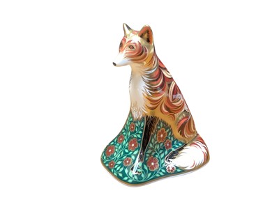 Lot 2250 - Royal Crown Derby paperweight - Vixen, 14.5cm high, boxed