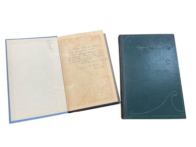 Lot 1338 - Eugene O'Neill, Lazarus Laughed - 1928, fourth printing signed and with lengthy note from the author to Doctor Edmund Waller, inscribed Paris '29, and another The Great God Brown, 1926 first edi...
