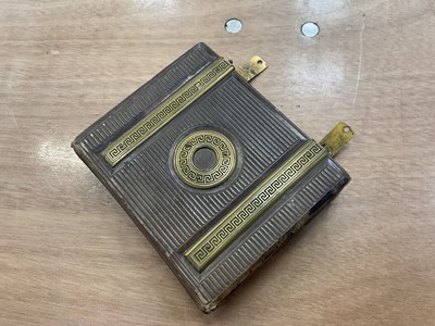 Lot 1344 - Album of Victorian cartes de visite portrait photographs, the album with metal clasps and Greek key ornament