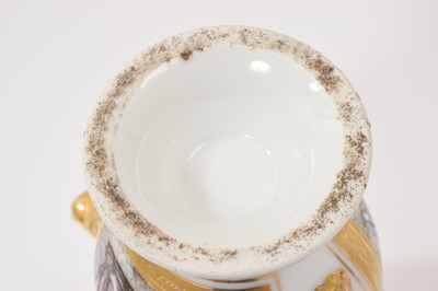 Lot 5007 - 19th century Paris porcelain small coffee pot, painted with Dickensian scenes