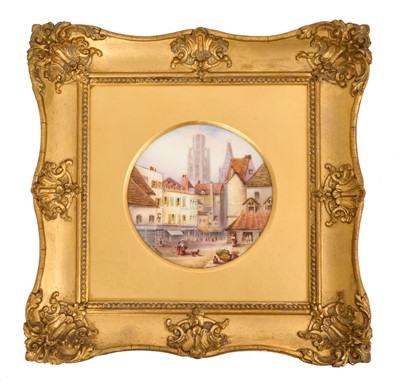 Lot 99 - Royal Worcester plaque, painted by Raymond Rushton
