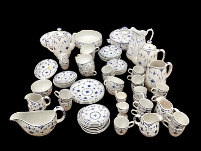 Lot 2276 - Masons Denmark pattern blue and white tea, coffee and dinner service, and other similar china - 82 pieces