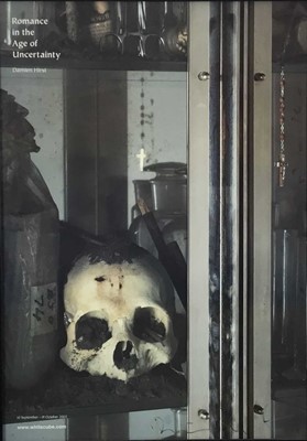 Lot 271 - Damien Hirst (b. 1965) hand signed poster, from Romance in the Age of Uncertainty, 83 x 59cm, glazed frame. Provenance: Brandler Galleries