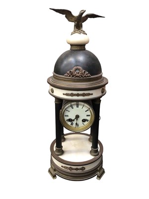 Lot 3011 - Mid-late 19th century Empire style mantel clock