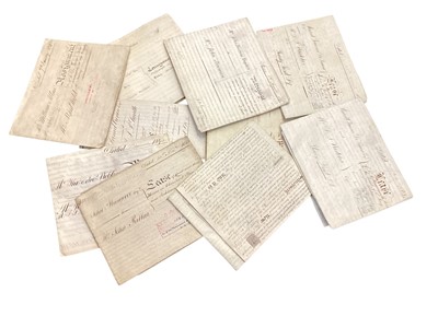 Lot 1165 - Collection of 19th and early 20th century indentures