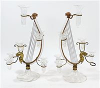 Lot 753 - Unusual pair of 19th century Continental gilt...