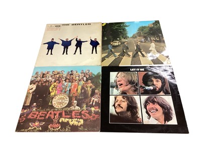 Lot 2724 - Box LPp records including Beatles