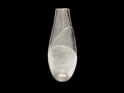Lot 2288 - Orrefors glass vase by Ingeborg Lundin, 27cm high