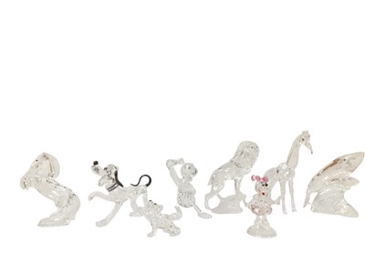 Lot 2295 - Selection of Swarovski Crystal items including Disney Donald Duck and Pluto