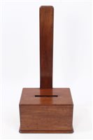 Lot 1428 - Large 19th century mahogany plate stand or...