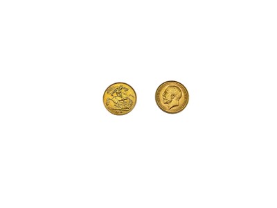 Lot 603 - G.B. - Gold Half Sovereigns to include Edward VII 1910 F & George V 1914 GF (2 coins)