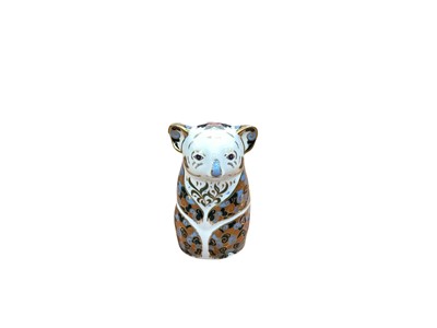 Lot 2314 - Royal Crown Derby Endangered Species for Sinclairs paperweight - Queensland Koala