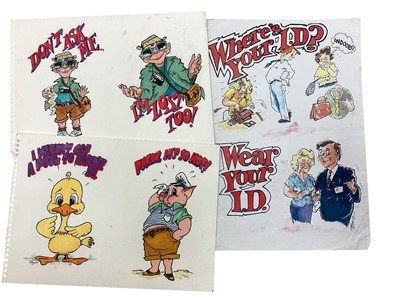 Lot 1177 - Interesting archive relating to Ken Huggins, ex. BT, who created various posters for Trade Union campaigns etc.