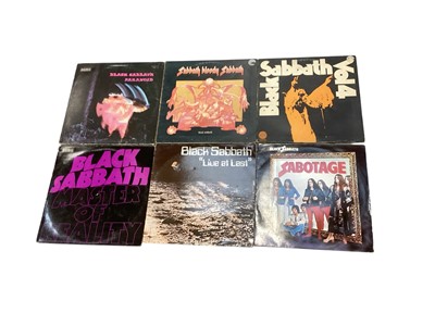 Lot 2703 - Collection of 12 Black Sabbath vinyl records including Paranoid, Sabbath Bloody Sabbath, Master of Reality etc