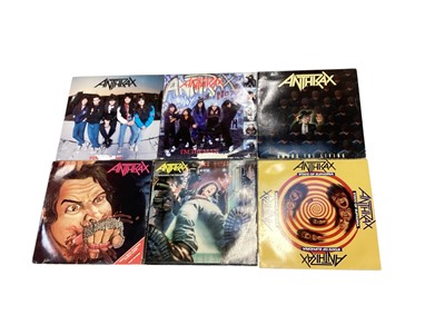 Lot 2705 - Collection of Heavy Metal vinyl records including Anthrax, Slayer, Megadeath, Motörhead etc (26)