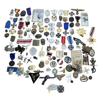 Lot 729 - Collection of assorted Imperial and Nazi German medals and badges, (1 box).