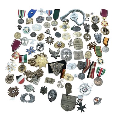 Lot 730 - Collection of assorted Imperial and Nazi German medals and badges, (1 box).