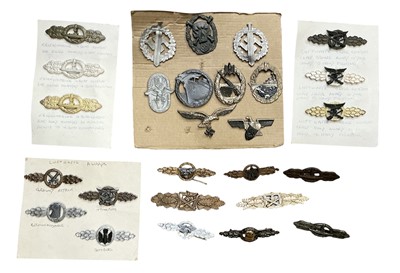 Lot 740 - Group of Nazi German Operational Flying Clasps and other badges.