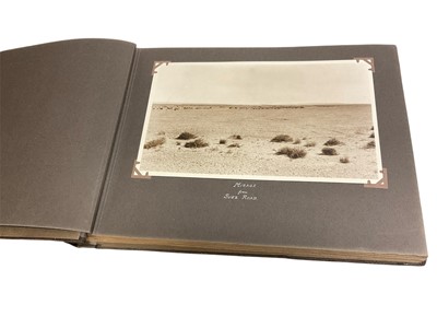 Lot 1148 - Early 20th century album of travel photos of Egypt, each captioned and presented in period album